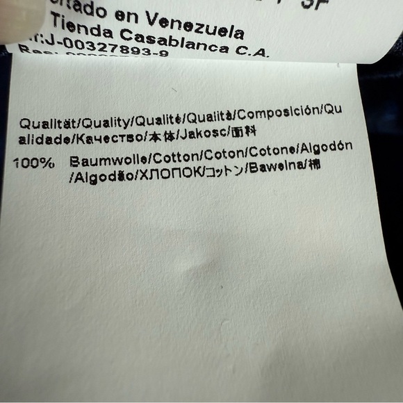 HUGO Boss Slim Medium Navy Pattern Button Down Men’s Cotton Shirt - Picture 14 of 14